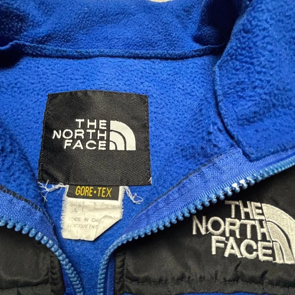 The North Face Fleece Jacket Mens Large Blue Gore-Tex 90s Vintage Zip Up